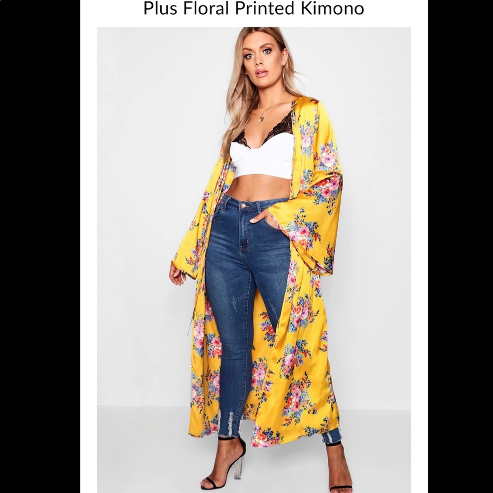 BooHoo Plus Size Kimono